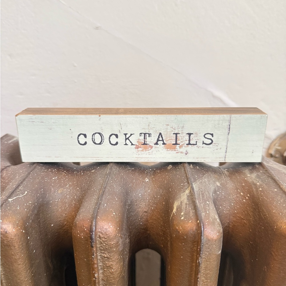 Cedar Mountain Sign - Cocktails